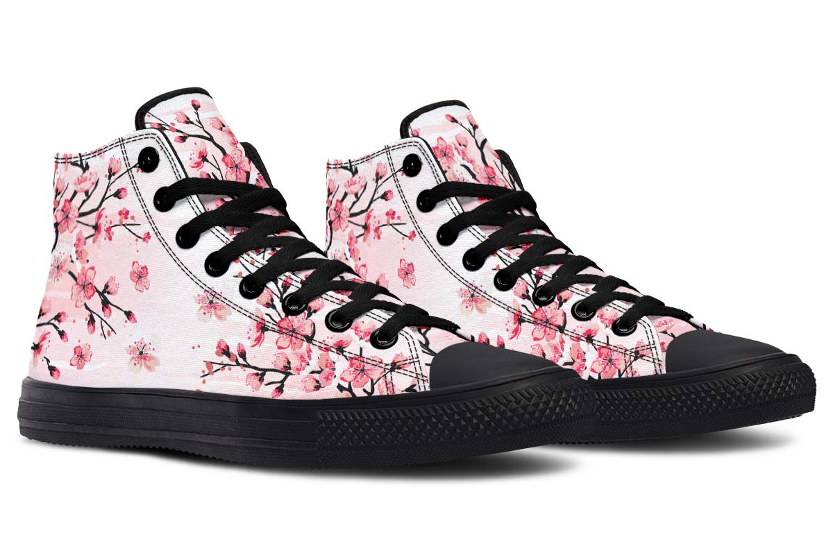 Printed Couple High-top Canvas Shoes