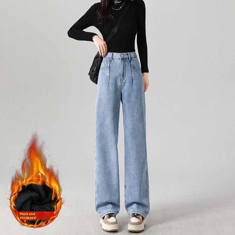 Women's Thin Straight Loose Slimming Elastic Waist Pants