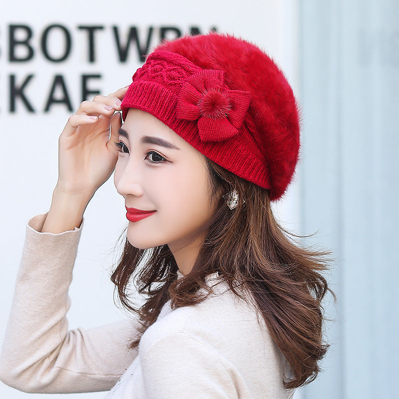 New Women's Winter Warm Fleece Knitted Hat
