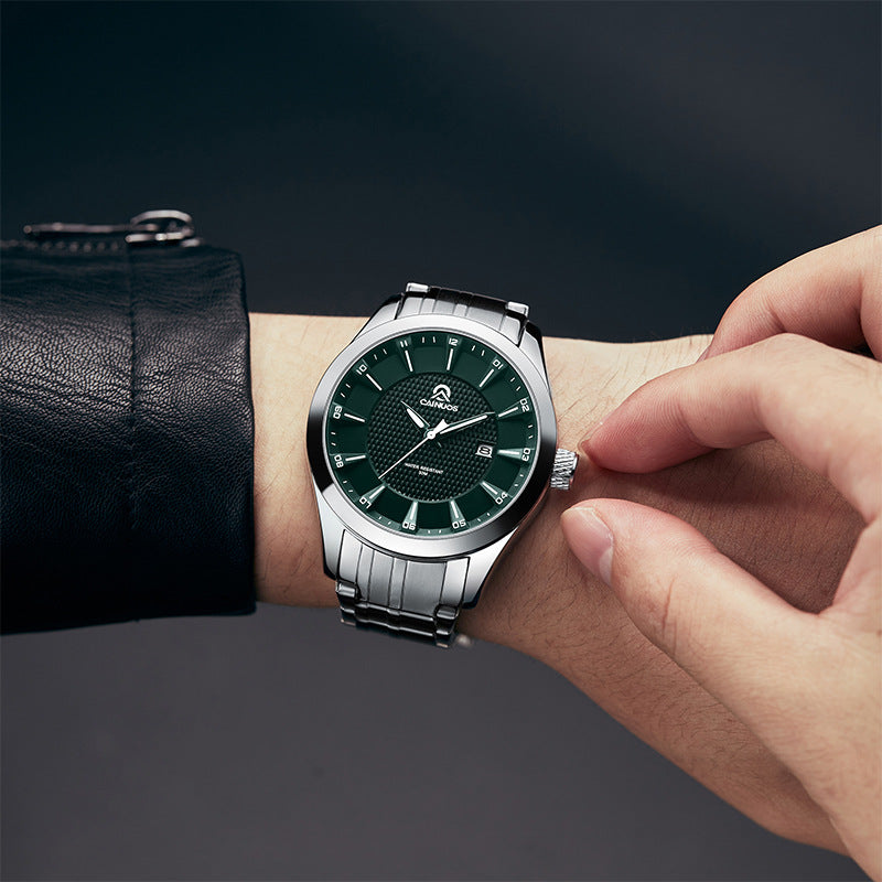Men's Waterproof Business Calendar Quartz Watch