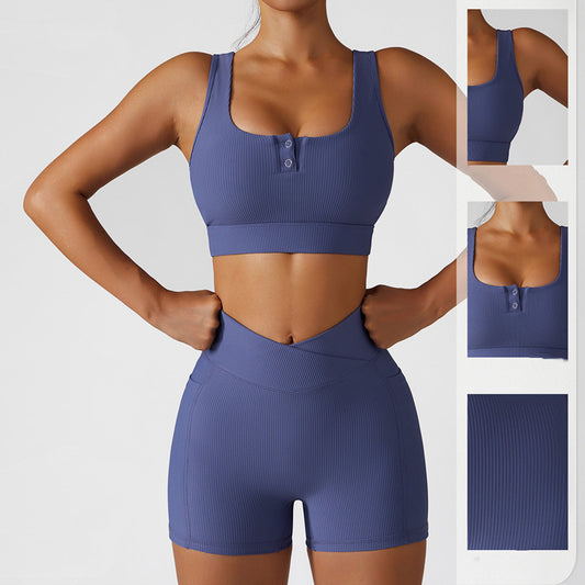 High-strength Shockproof Push-up Yoga Clothes Quick-drying Breathable Exercise Vest