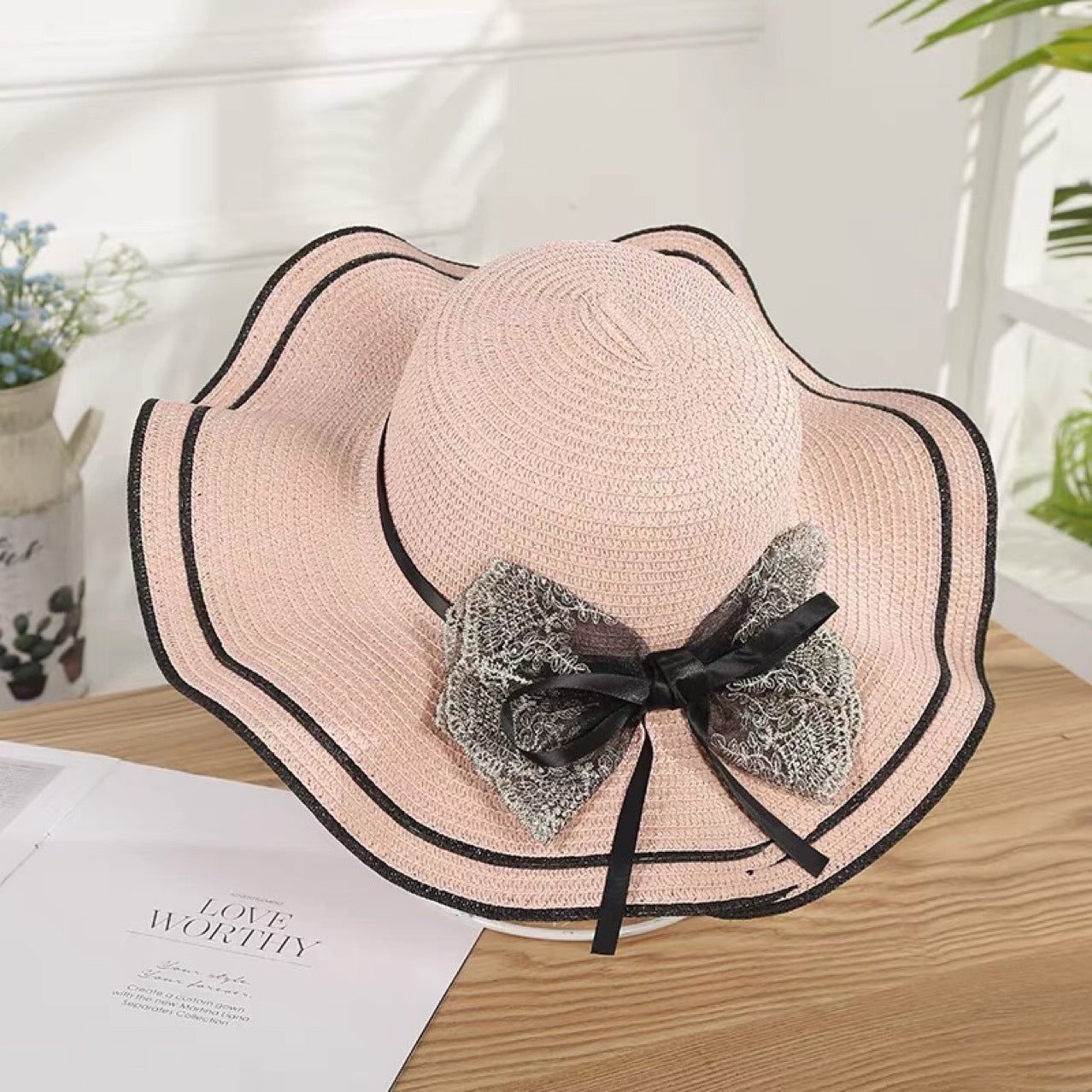 Women's Fashion Simple Wavy Sun Hat