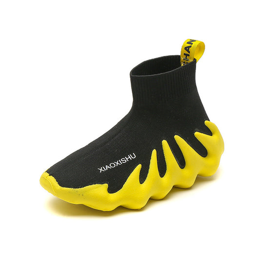 Children's Korean Style Breathable Knitted Socks Casual Sneakers