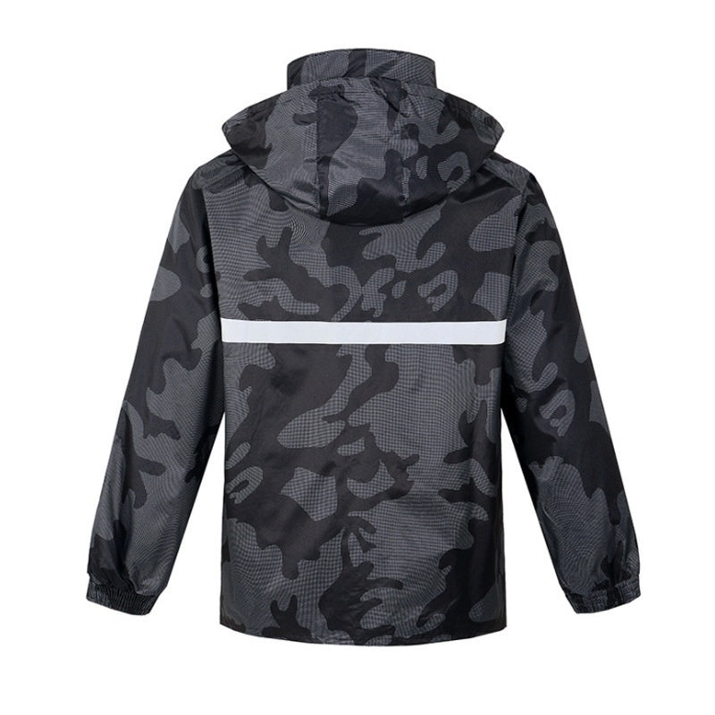 Split Camouflage Raincoat Rain Pants Suit Rainproof
