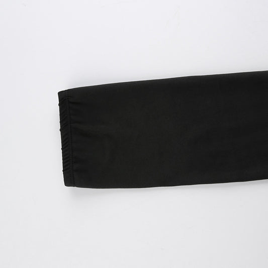 Hollow Out Chest Sleeve Vest For Female Outerwear