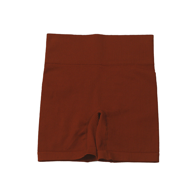 Pure Color Yoga Shorts Plus High-stretch Fitness Pants