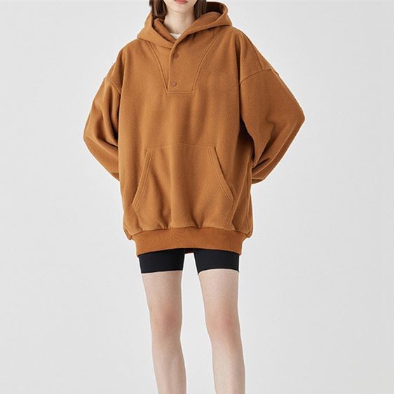 Polarfleece Trendy Løs All-match Pullover Toppe
