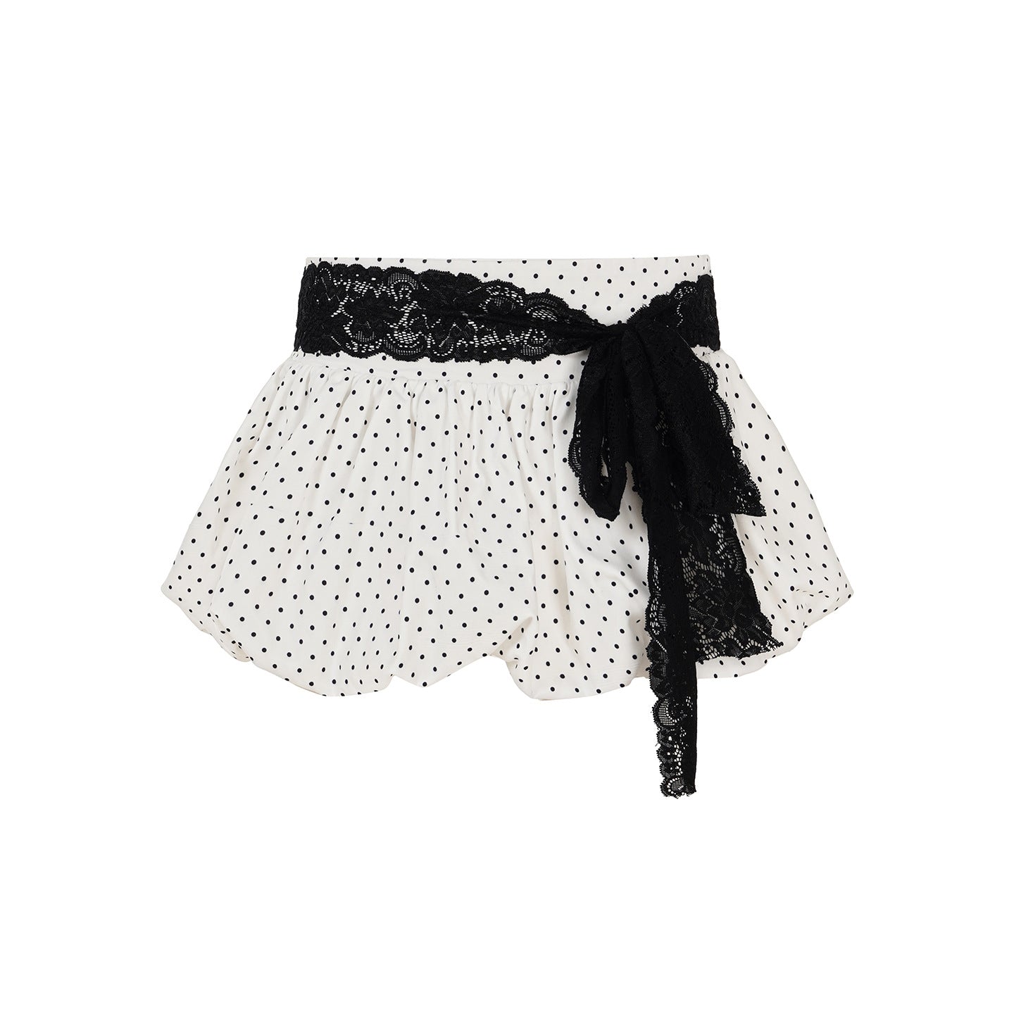 Women's Clothing Polka Dot Lace Series Hot Girls All-match A- Line Skirt