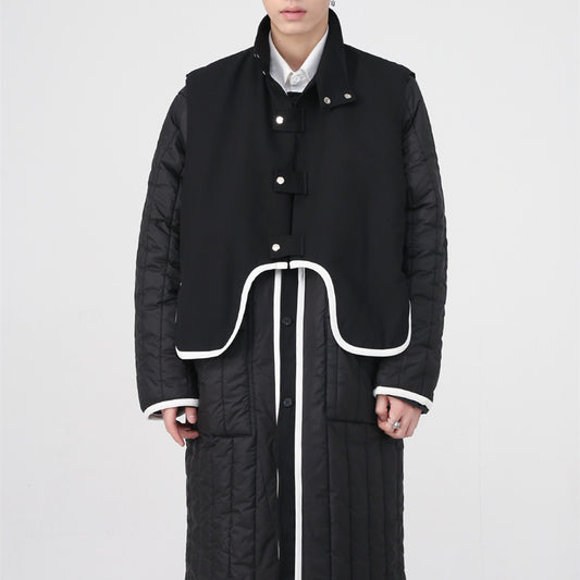 Men's True Two Piece Detachable Mid Length Jacket