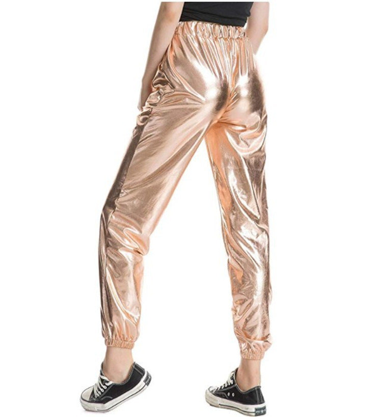 Fashion Casual Colorful Solid Color High-elastic Women's Trousers