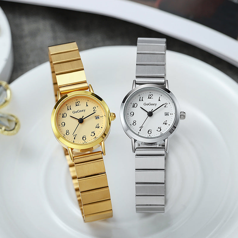 Fashion Steel Belt Quartz Women's Watch