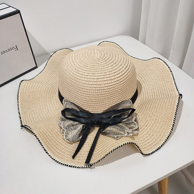 Summer Beach Straw Hat Korean Style All-match Lace