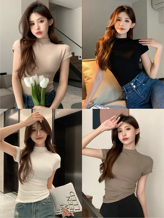 Casual Skinny Slim Top Bottoming Shirt