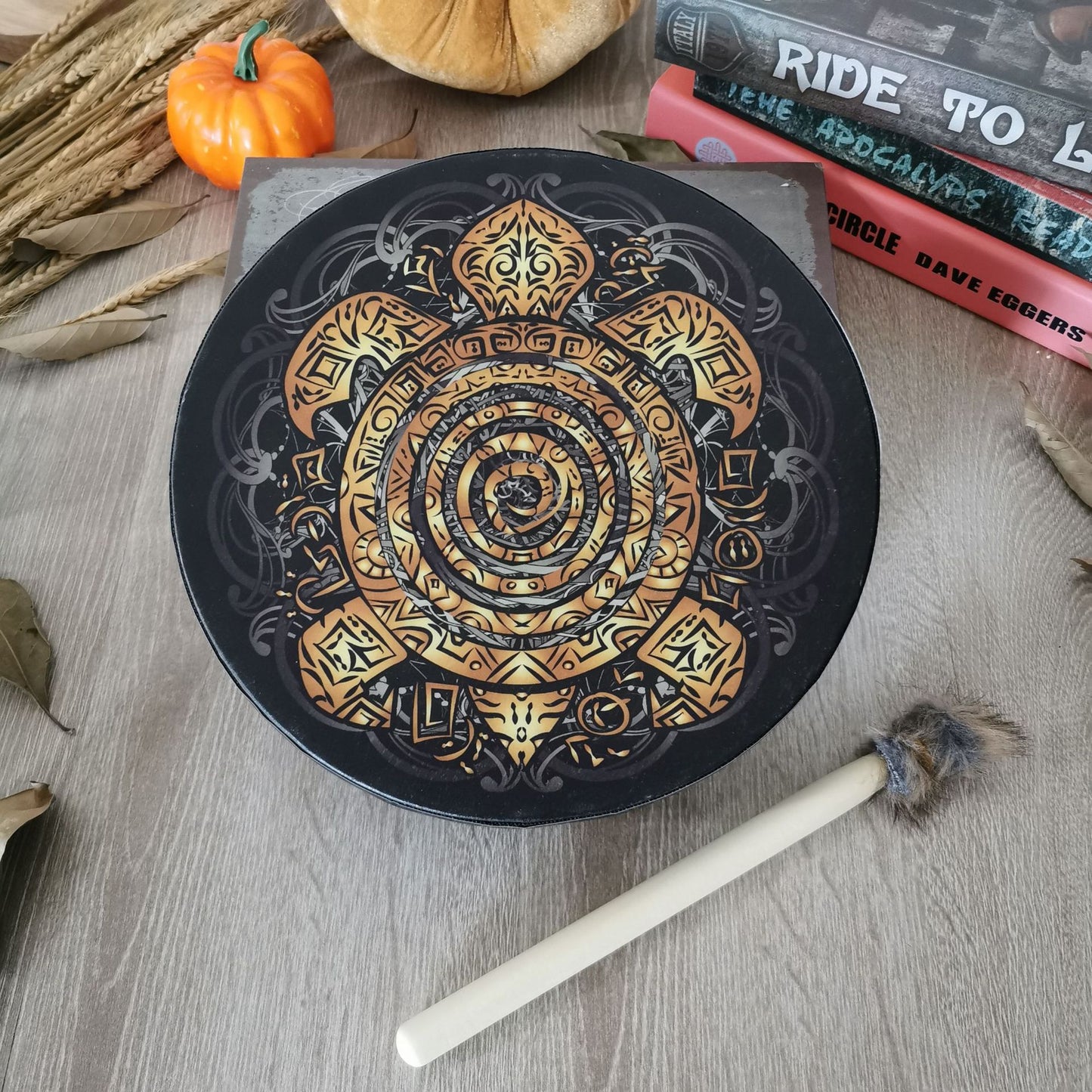 Tree Of Life Flower Ring Drum Surface Open You Drum