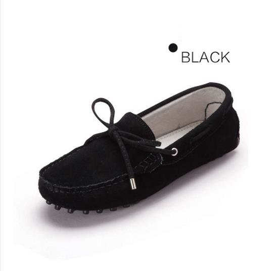 The New Bowknot All-match Leather Breathable Shallow Flat Shoes