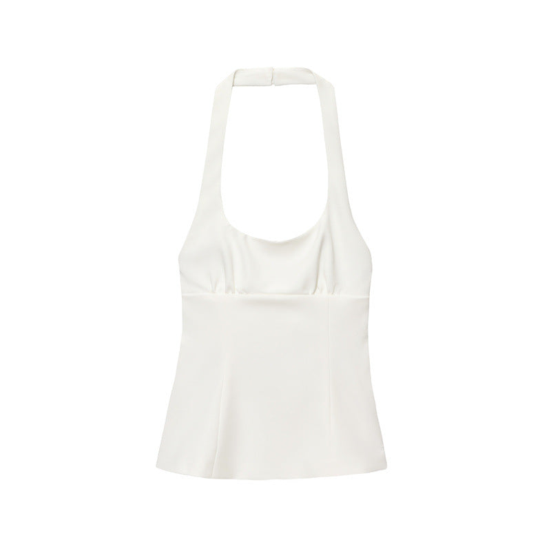 Summer New Women's Clothing Fashion Bowknot Halter Top