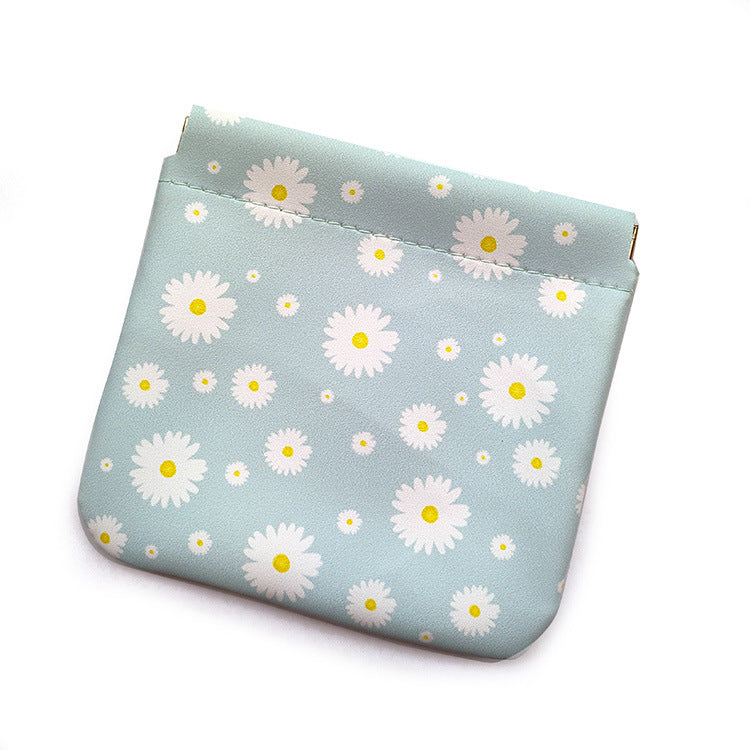 Ins Super Popular Portable Leather Mini Cosmetic Bag