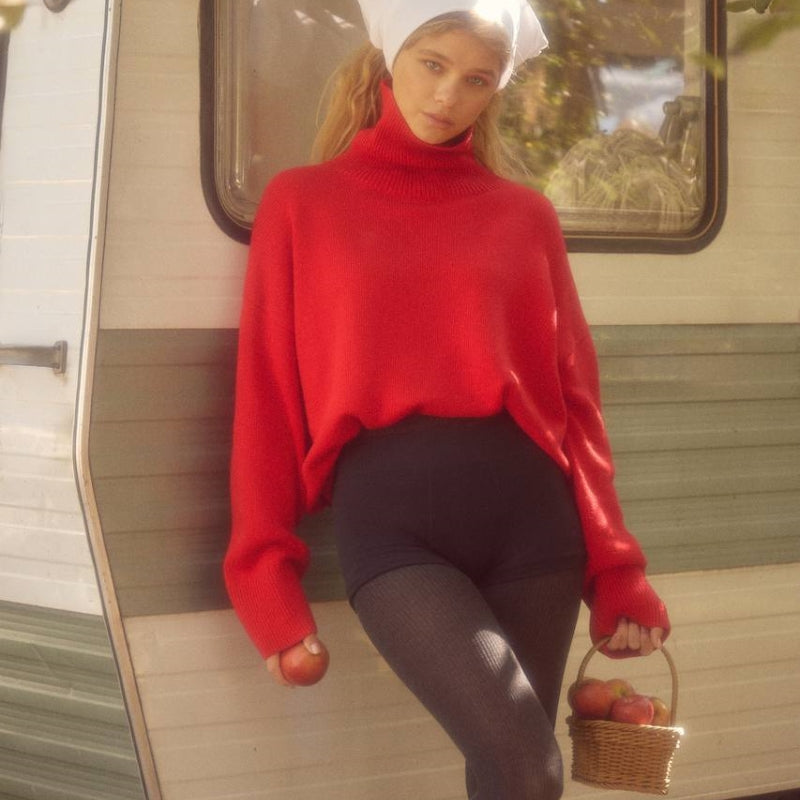 Comfortable Loose Versatile Basic Pullover