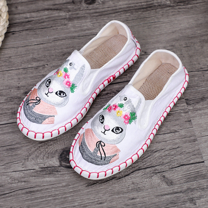 Taizhou Cotton Casual Comfortable Beef Tendon Sole Embroidery Old Beijing Cloth Shoes
