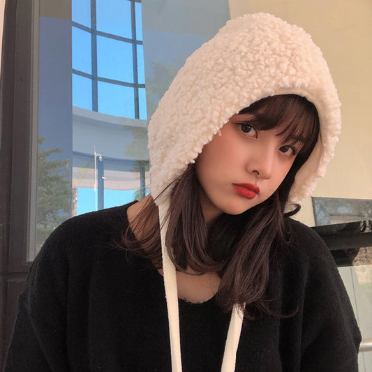 Women's Fashion Lace Up Plush Ear Guards
