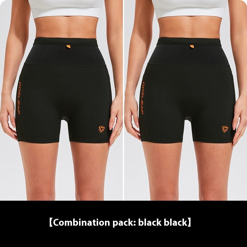 Women's Elastic Breathable Hip-lifting Fitness Shorts