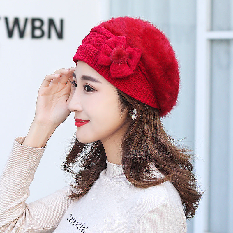 New Women's Winter Warm Fleece Knitted Hat
