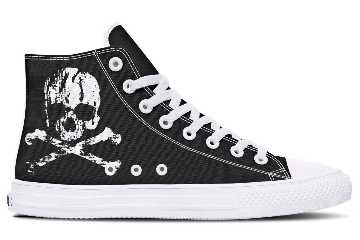 Men's And Women's Fashion Color Printing High-top Canvas Shoes