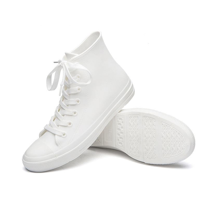 Women's Rain Korean Style Non-slip Water Boots Fashion Short Tube