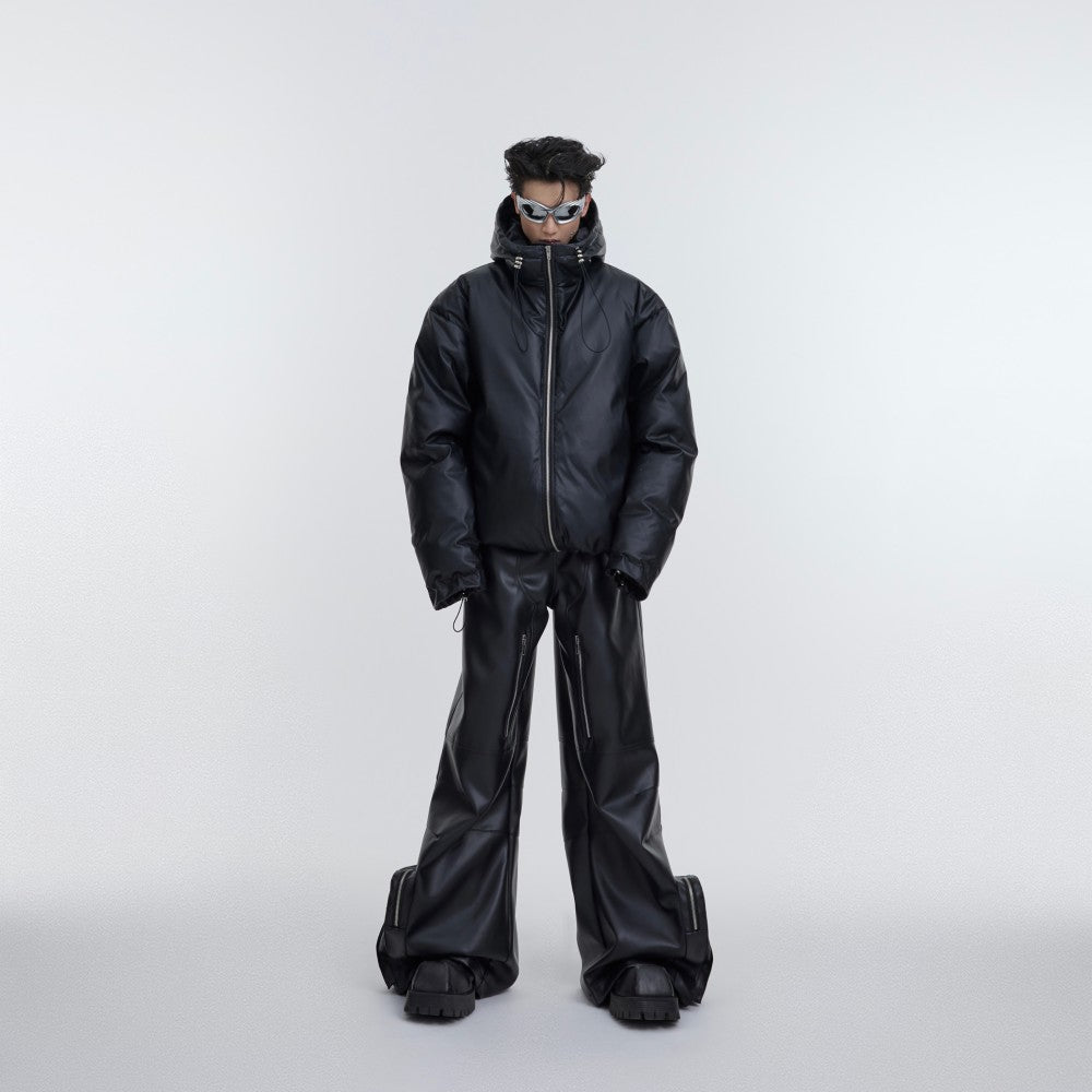 Deconstructing Of Hooded Thickened Cotton Coat