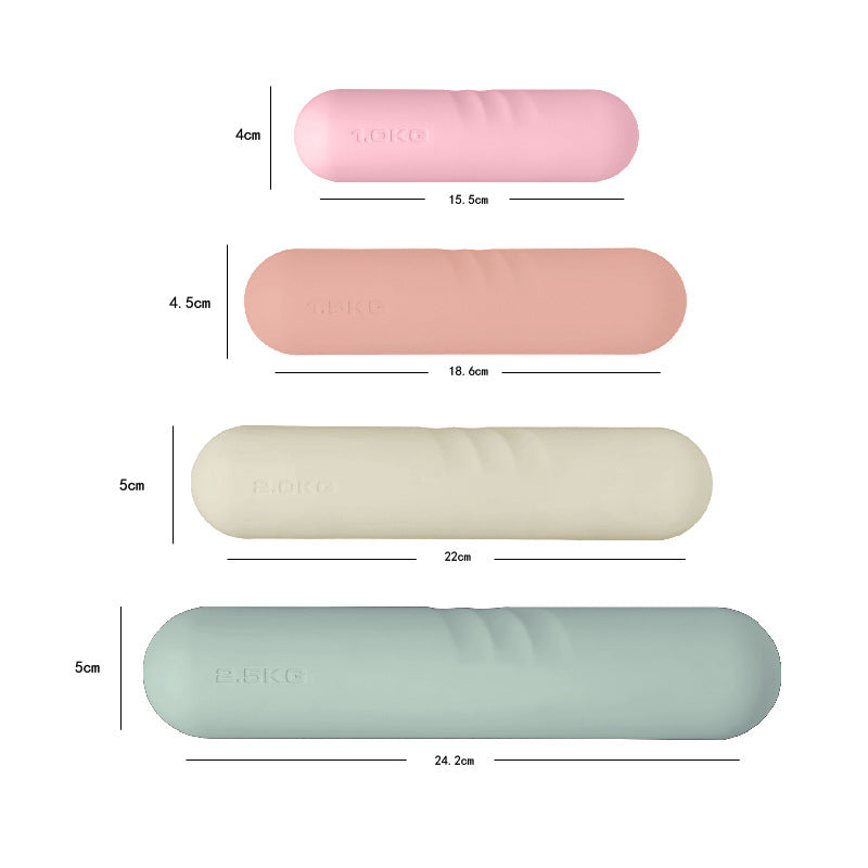 Silicone Edging Non-slip Hand-drawn Yoga Dumbbell Stick