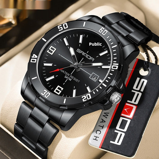 Multifunctional Waterproof Quartz Watch For Men