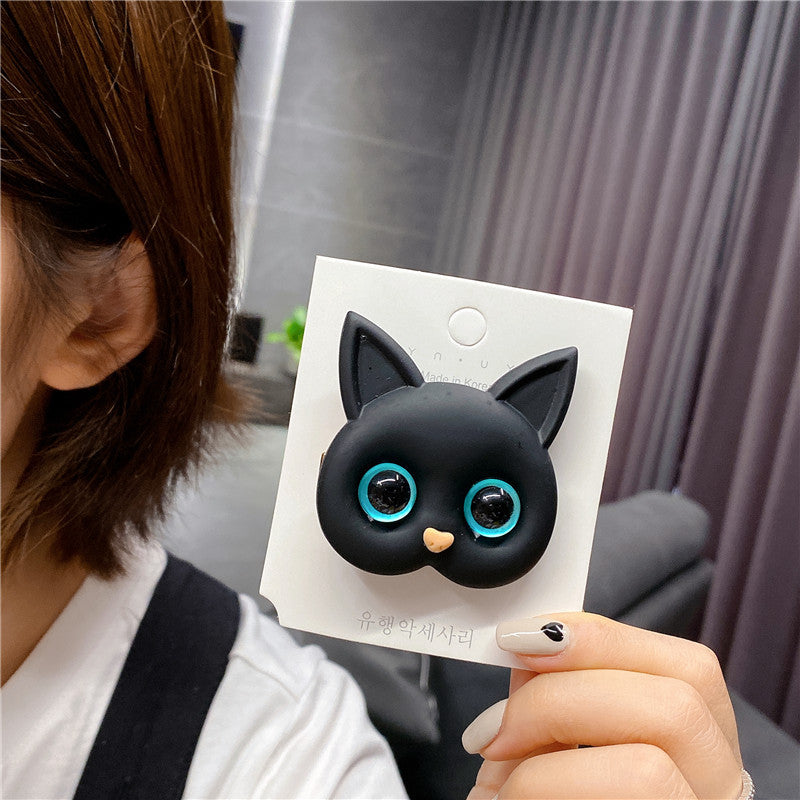 Korean Version Of Cute Cat Fashion Small Intestine Cloth Ring