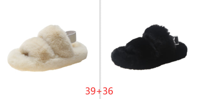 Zenda Vilde Hjemmesko i Pels til Kvinder