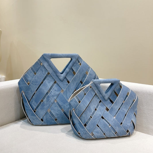Vintage Minimalist And Fashionable Hollowed Out Woven Bag