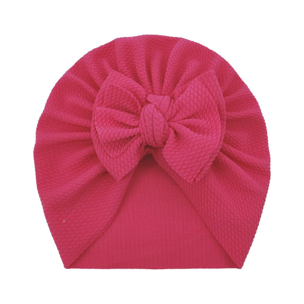 European And American Children's Cute Warm Tire Hat With Bow