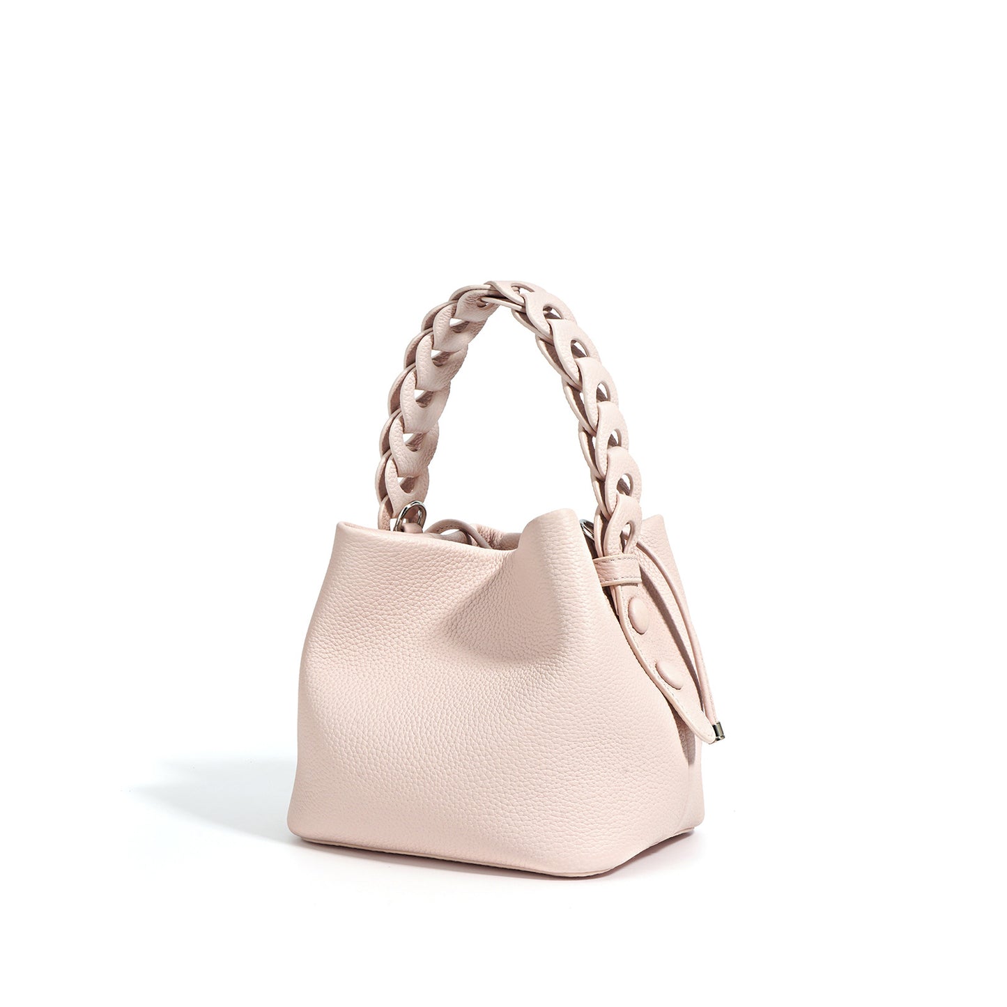 New Top Layer Cowhide Bucket Bag Spring Genuine Leather All-matching