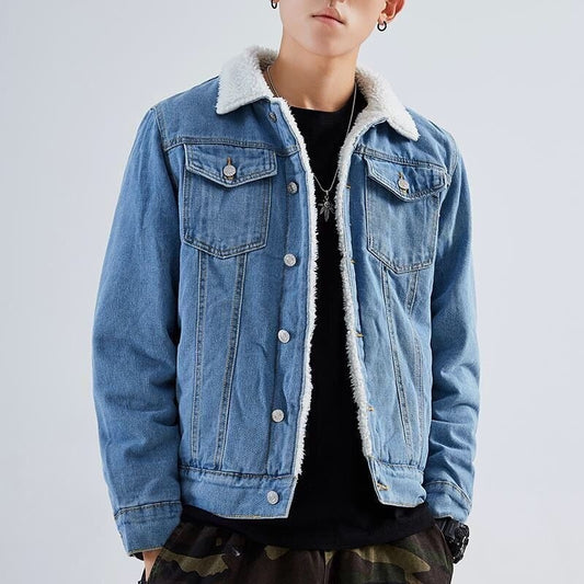 Plus-Size Korean-Style Thickened Lambswool Padded Jacket For Warmth