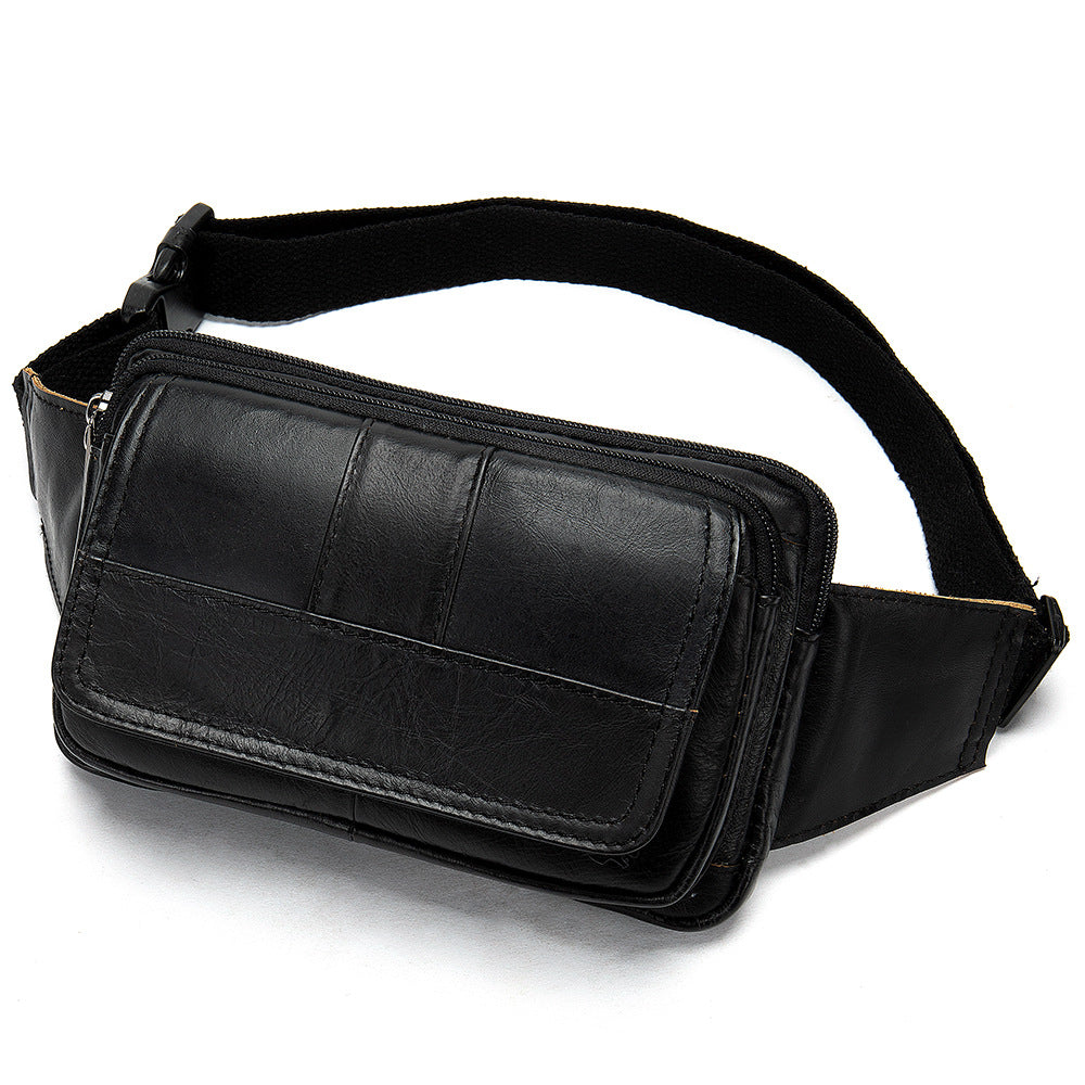 Mænds Første Lags Koskind Udendørs Skuldertaske/Crossbody-taske/Mavetaske