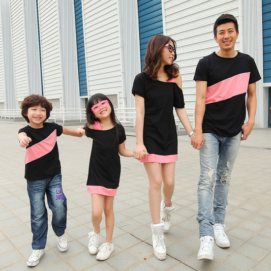 New Korean-style Family Matching Outfits For Parents And Kids