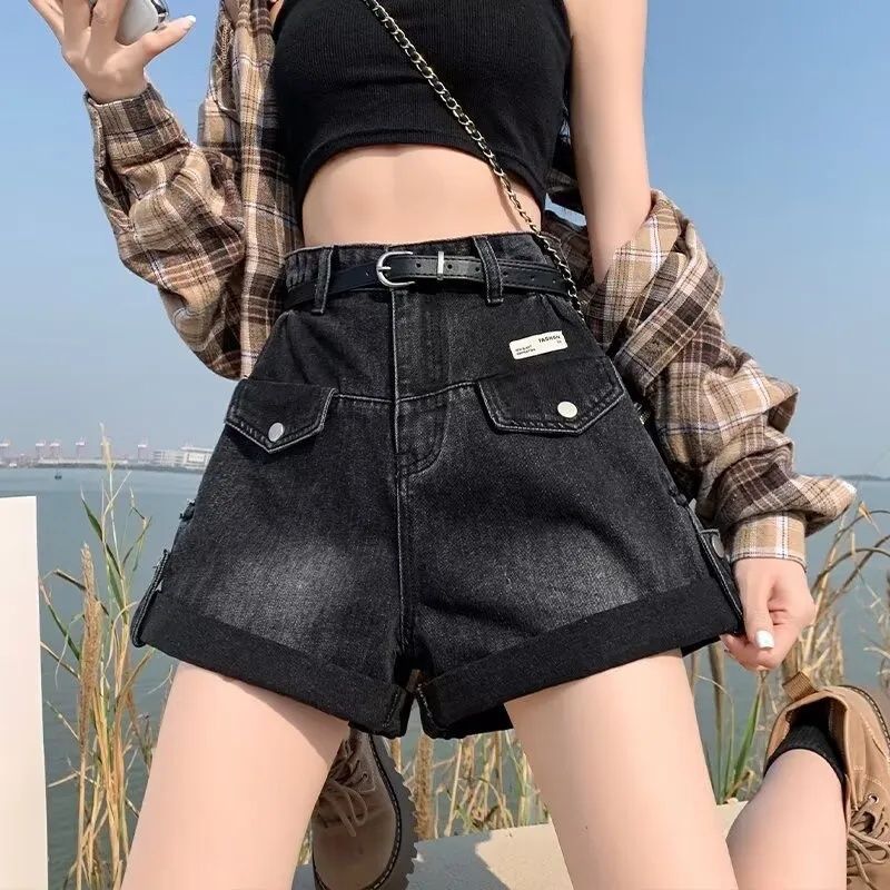 Retro Niche-design Denim Shorts For Women New Summer