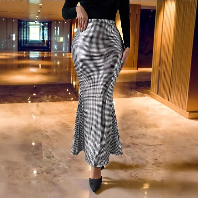 Gentle-style High-waisted Mermaid Skirt