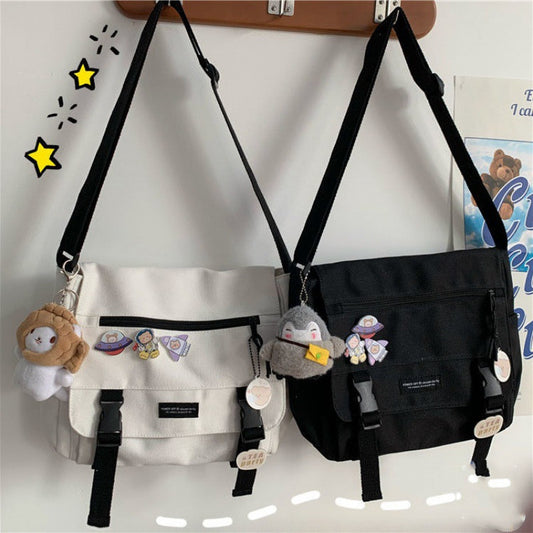 Dark Black Functional Bag Ins Retro Tooling Messenger