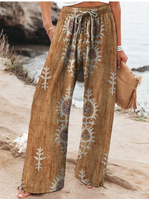 High Waist Casual Loose Wide Leg Pants