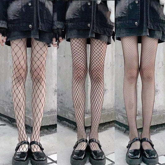 Black Silk Jk Polka Dot Superb Fleshcolor Pantynose