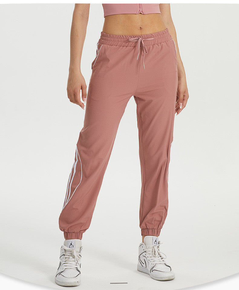 Loose Running Sports Pants Are Thin High-waisted Stretchy And Quick-drying