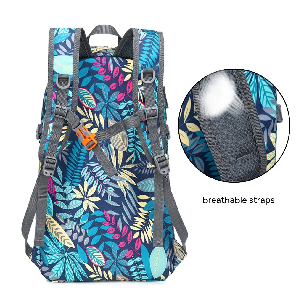 Lightweight Printed Nylon Folding Mountaineering Riding Backpack