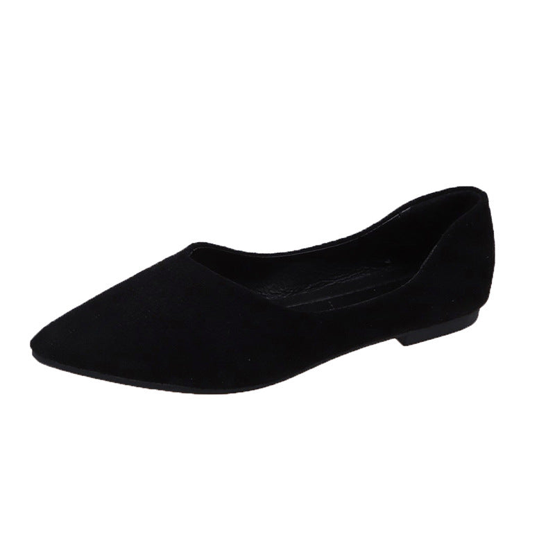 Womens Pointed-Toe Low-Top Shoes In Plus Sizes