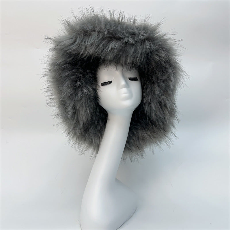 Fashionable All-match Raccoon Fur Hat