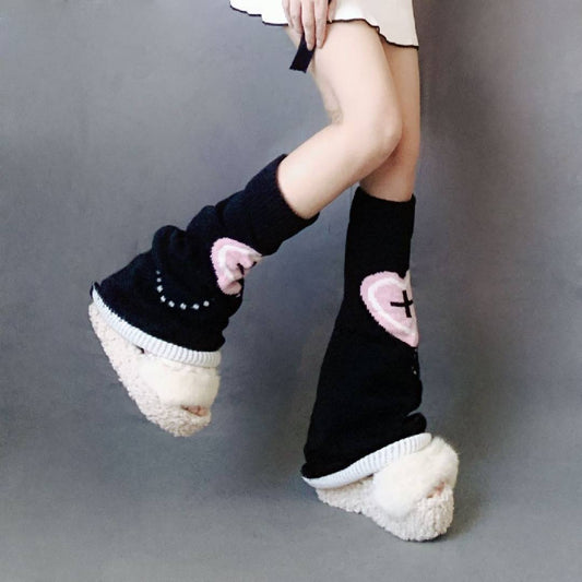 Jacquard Love Japanese Knitted Socks JK