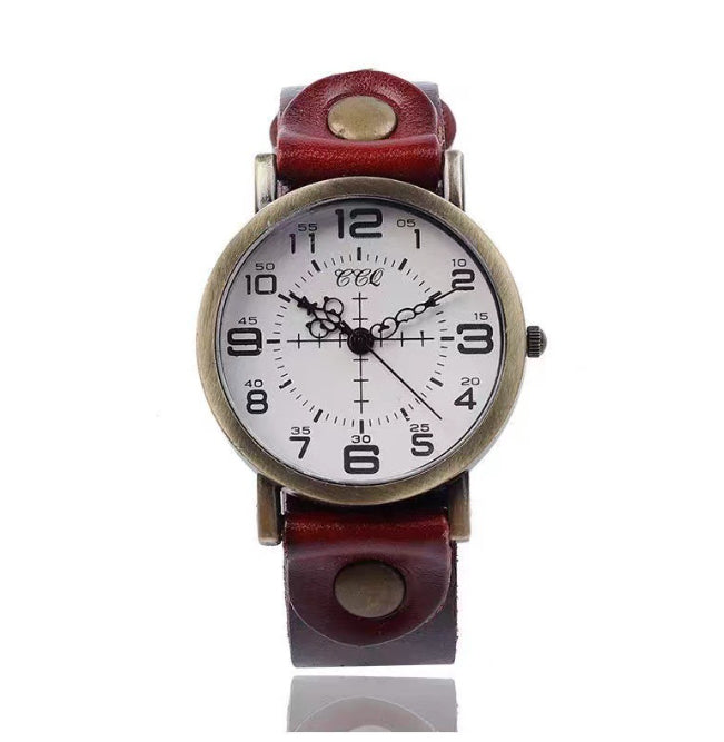Belt Retro Neutral Watch European And American Digital Women's Casual